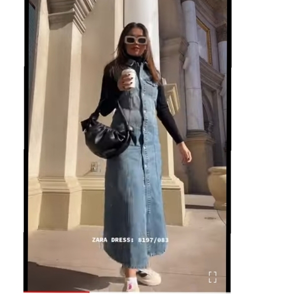 Zara Trf denim dress - Picture 5 of 10